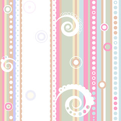 Image showing Seamless striped pattern