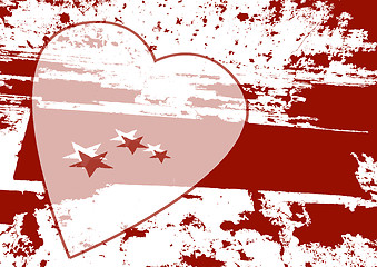 Image showing Grunge valentine background