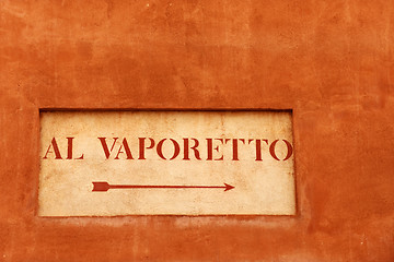 Image showing Vaporetto stop