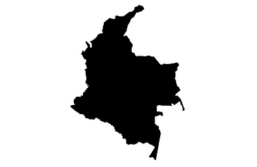 Image showing Republic of Colombia - white background