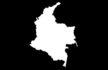 Image showing Republic of Colombia - black background