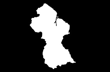 Image showing Co-operative Republic of Guyana - black background