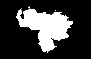 Image showing Bolivarian Republic of Venezuela - black background 