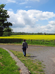 Image showing Girl Walking