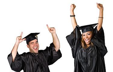 Image showing Graduates Celebrating