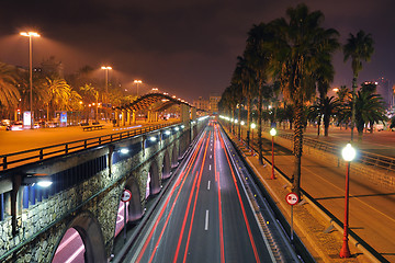 Image showing Barcelona night