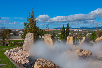 Image showing Fountain in park