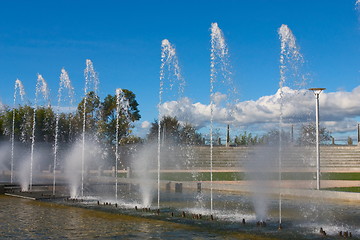 Image showing Fountain in park