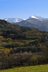 Image showing Autumn landscape in the Italian Alps