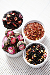 Image showing Various Tea Leaves