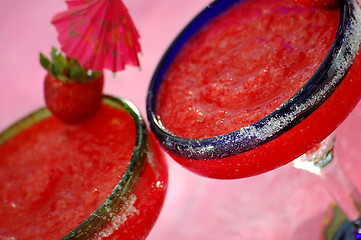 Image showing Strawberry Margaritas