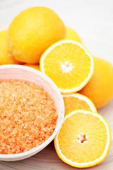 Image showing orange bath salt