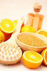 Image showing orange bath salt