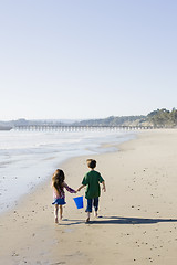 Image showing Children at Beach