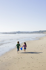 Image showing Children at Beach