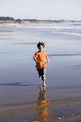 Image showing Boy At Beach