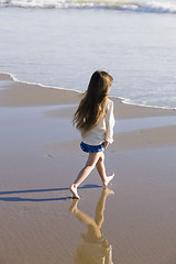 Image showing Girl at Beach