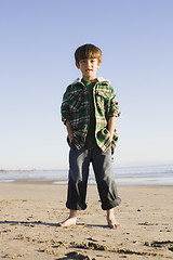 Image showing Boy At Beach