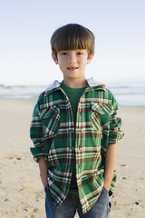 Image showing Boy At Beach