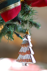Image showing silver Christmas tree decoration