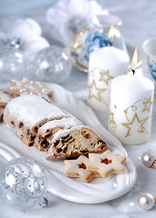 Image showing Christmas cake and cookies