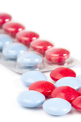 Image showing red and blue pills