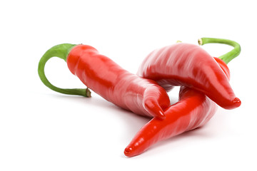 Image showing three red chilly peppers