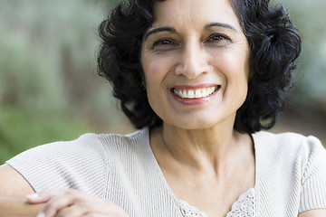 Image showing Smiling Middle-Age Woman