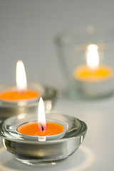 Image showing three candles flaming