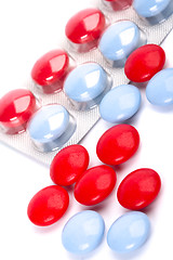 Image showing red and blue pills 