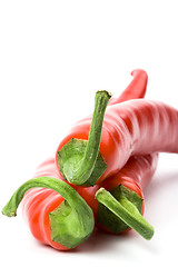 Image showing three red chilly peppers