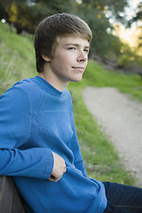 Image showing Teen Boy In Park