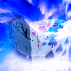 Image showing abstract scene poker and time to lifes