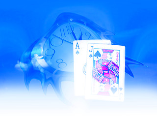 Image showing abstract scene poker and time to lifes