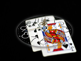 Image showing time and poker