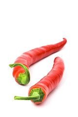 Image showing two red chilly peppers