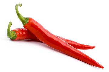 Image showing two red chilly peppers