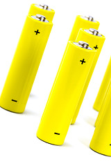 Image showing yellow alkaline batteri