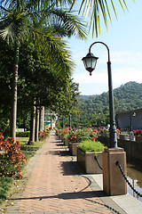 Image showing riverside in campus