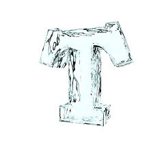 Image showing frozen leter T