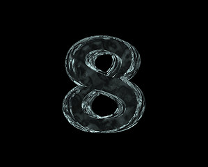 Image showing frozen number eight