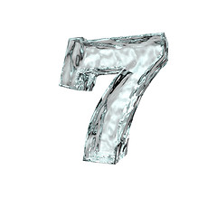 Image showing frozen number seven