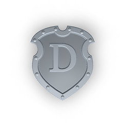 Image showing shield with letter D