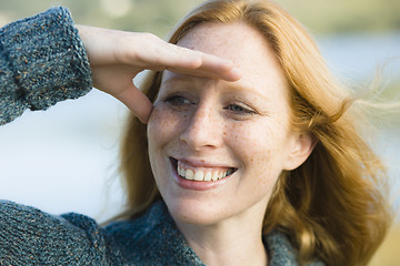 Image showing Woman Outdoors