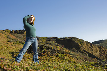 Image showing Woman Outdoors