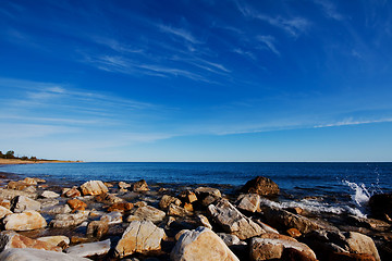 Image showing stony beach