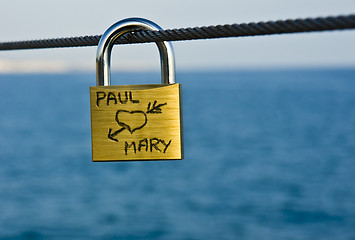Image showing Love padlock