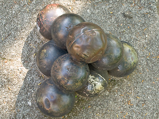 Image showing cannon balls