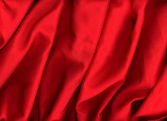 Image showing Red silk