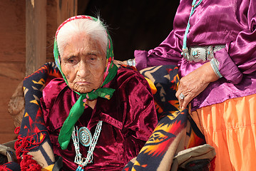 Image showing Navajo Woman in Traditional Clothing